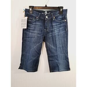 7 For All Mankind Y2K New Deadstock Capri Dojo's Swarovski Detail Size 27 New!